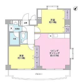 アビタシオン元住I 208 間取り図