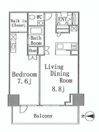 アクシア麻布 11階 間取り図