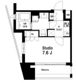 中目黒ウエスト 403 間取り図