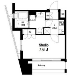 中目黒ウエスト 502 間取り図