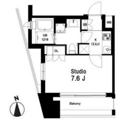 中目黒ウエスト 702 間取り図