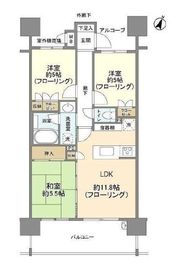 グランイーグルパークサイド大森南 3階 間取り図