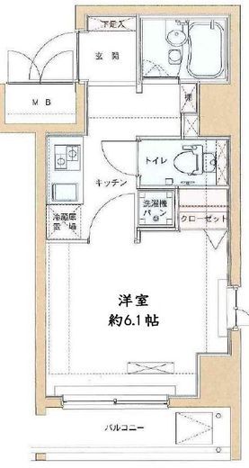 ドルチェ月島弐番館 4階 間取り図