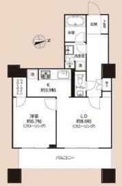 白金タワー 4階 間取り図