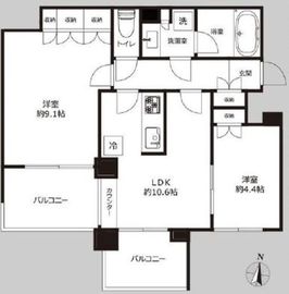 アゼリアテラス新宿 7階 間取り図