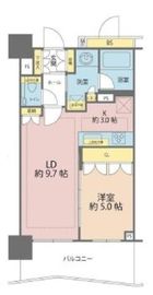 ブランズタワー豊洲 45階 間取り図