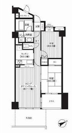 ディオレ西新宿 5階 間取り図