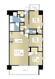 ザ・パークハウス横浜川和町テラス 9階 間取り図