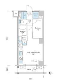 デュオフラッツ篠崎 606 間取り図