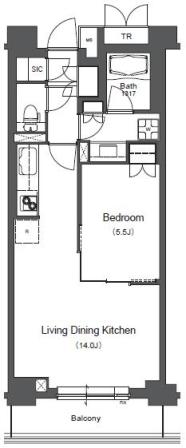 BLESS中野弥生町 303 間取り図