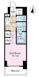 テラス文京本郷 8階 間取り図