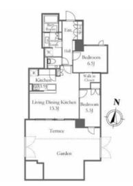 ザ・パークハウスグラン神山町 2階 間取り図