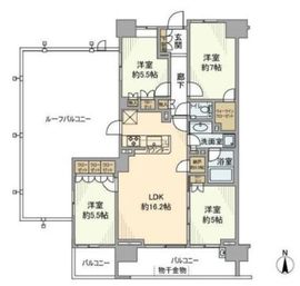 シティテラス成増 8階 間取り図