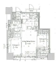 クラッシィハウス大手町ザ・スイート 12階 間取り図