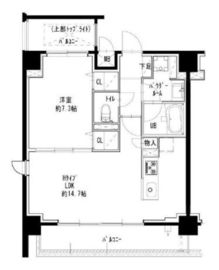 オハグランデ品川 404 間取り図