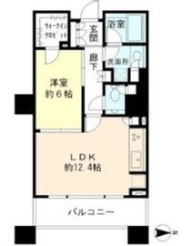 ブリリアタワー東京 8階 間取り図