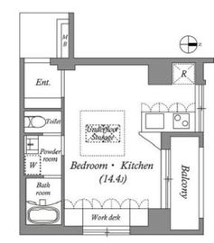 クレアトーレ日暮里 202 間取り図