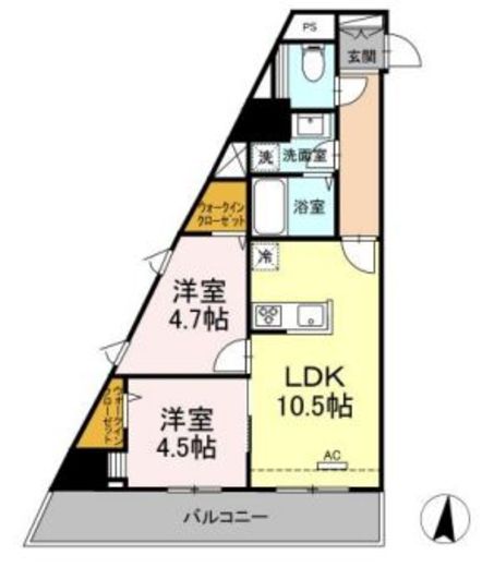 GRAND SOLEIL (グランドソレイユ) 408 間取り図