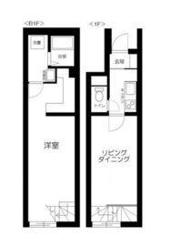 中目黒二丁目新築(仮) 1階 間取り図