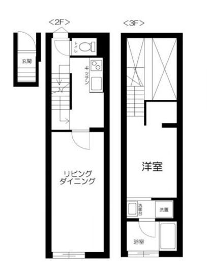 RIVENDELL EBISU 2階 間取り図