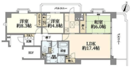 三ツ沢ガーデン山ヒルズ 2階 間取り図