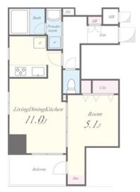 Laurus武蔵小山 (ラウルス武蔵小山) 201 間取り図