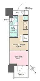 ウエリスアーバン水天宮前 1010 間取り図