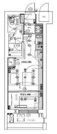 ミリアレジデンス東池袋 802 間取り図