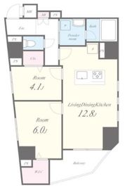 Laurus武蔵小山 (ラウルス武蔵小山) 202 間取り図