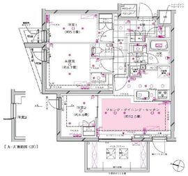 ピアース都立大学 2階 間取り図