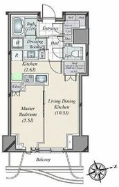 パークコート神宮北参道ザタワー 16階 間取り図