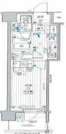 デュオステージ横濱天王町 8階 間取り図