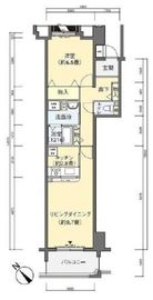 ルリエ横浜長者町 6階 間取り図