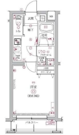 QUALITAS護国寺 (クオリタス護国寺) 2階 間取り図