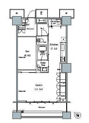 ザ・東京タワーズ ミッドタワー 3階 間取り図