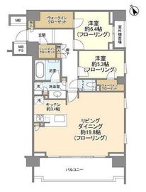 ザ・パークハウス武蔵野中町 5階 間取り図