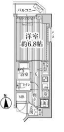 HF東中野レジデンス 8階 間取り図