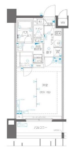 ZOOM横浜関内 4階 間取り図