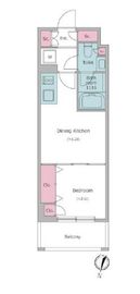 ドゥーエ二子新地 217 間取り図