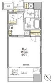 プラージュベイ横濱関内 304 間取り図