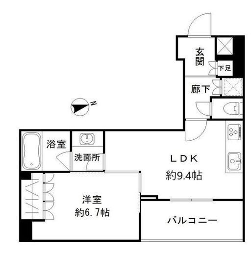 アーバンスタイル立川 103 間取り図