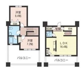 レジデンスシャルマン月島 419 間取り図