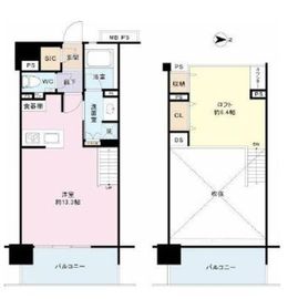 クリオ武蔵小杉アーバンテラス 2階 間取り図