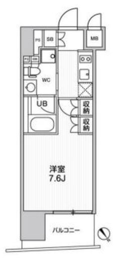 Weave Place Asakusa South (ウィーヴプレイス浅草サウス) 503 間取り図