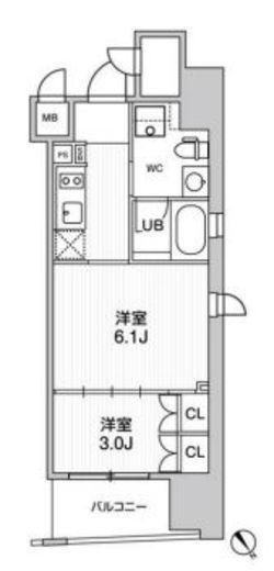 Weave Place Asakusa South (ウィーヴプレイス浅草サウス) 604 間取り図