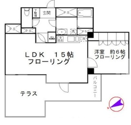 常盤松ロイアルハイツ 7階 間取り図