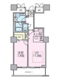 ロイヤルパークスタワー南千住 718 間取り図