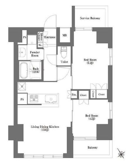 HF正光寺赤羽レジデンス 505 間取り図
