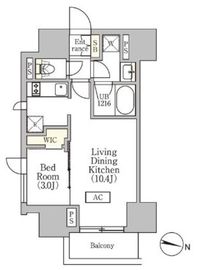 イプセ渋谷本町 1202 間取り図