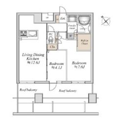 リアナアートパーク西葛西 603 間取り図